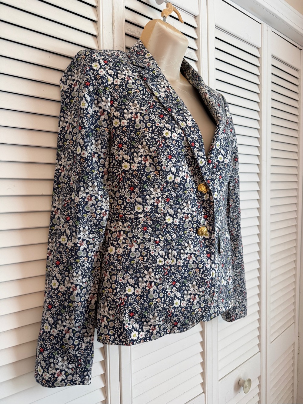 J.Crew Womens Liberty Art Fabrics Schoolboy Blazer Size 2 June's Meadow Floral - Picture 3 of 9